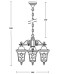 Уличный светильник подвесной VENECIA 2L 91870L/3 Bl Oasis Light