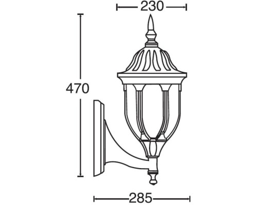 Настенный фонарь уличный GENUYA 92101/04 Bl Oasis Light Настенный фонарь уличный GENUYA 92101/04 Bl Oasis Light