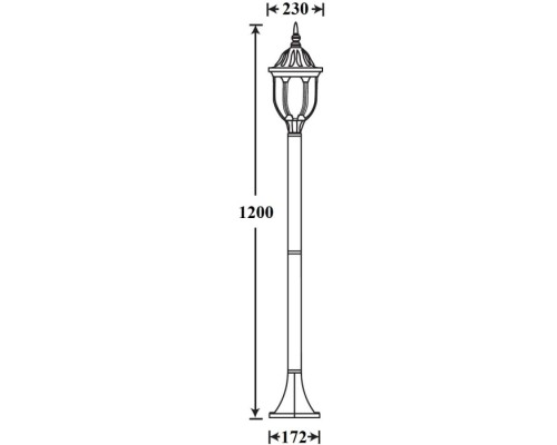 Наземный фонарь 92106 Bl Oasis Light Наземный фонарь 92106 Bl Oasis Light