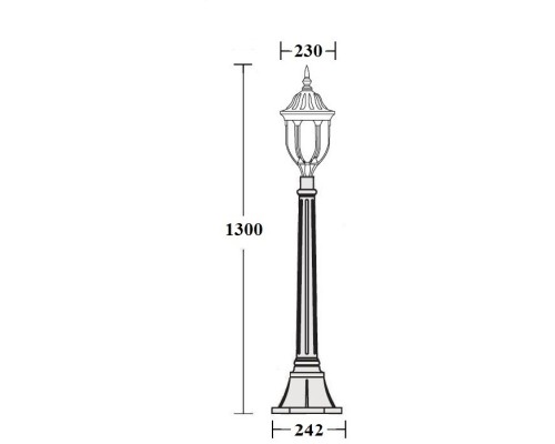 Наземный фонарь 92107 Bl Oasis Light Наземный фонарь 92107 Bl Oasis Light