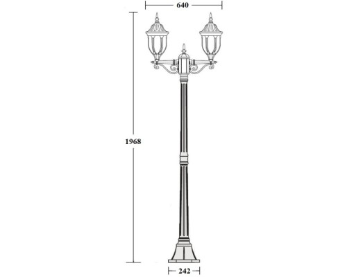 Наземный фонарь GENUYA 92108A Bl Oasis Light Наземный фонарь GENUYA 92108A Bl Oasis Light