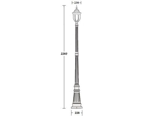 Наземный фонарь 92109 Bl Oasis Light Наземный фонарь 92109 Bl Oasis Light