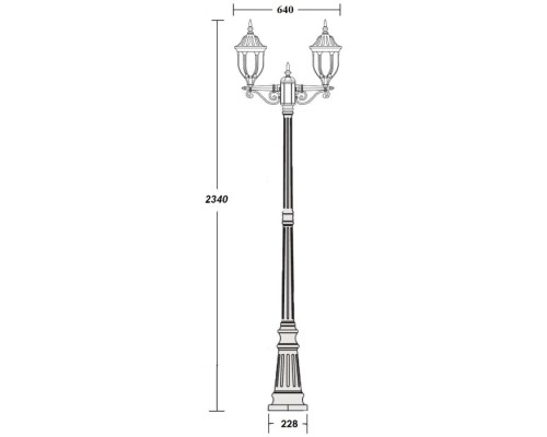 Наземный фонарь GENUYA 92109A Bl Oasis Light Наземный фонарь GENUYA 92109A Bl Oasis Light