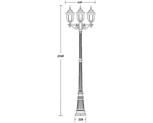 Наземный фонарь GENUYA 92109B Bl Oasis Light Наземный фонарь GENUYA 92109B Bl Oasis Light