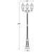 Наземный фонарь GENUYA 92109B Bl Oasis Light