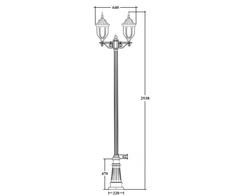 Наземный фонарь GENUYA 92110A B2 Bl Oasis Light Наземный фонарь GENUYA 92110A B2 Bl Oasis Light