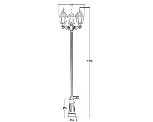 Наземный фонарь GENUYA 92110B B2 Bl Oasis Light Наземный фонарь GENUYA 92110B B2 Bl Oasis Light