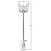 Наземный фонарь GENUYA 92110B B2 Bl Oasis Light