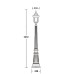 Наземный фонарь 92111 Bl Oasis Light