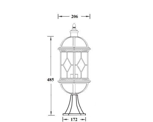 Наземный фонарь SORENTO 92604 Bl Oasis Light Наземный фонарь SORENTO 92604 Bl Oasis Light