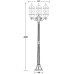 Наземный фонарь SORENTO 92608B Bl Oasis Light