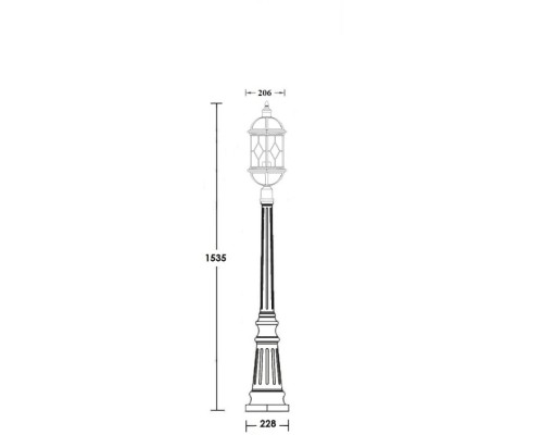 Наземный фонарь SORENTO 92611 Bl Oasis Light Наземный фонарь SORENTO 92611 Bl Oasis Light
