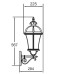 Настенный фонарь уличный ROMA L 95201L/02 Gb Oasis Light