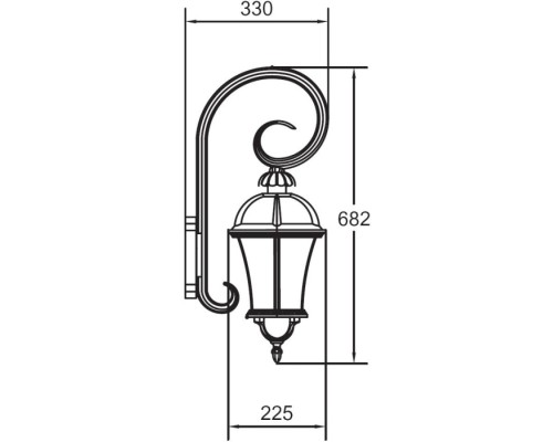Настенный фонарь уличный ROMA L 95202L/18 Bl Oasis Light Настенный фонарь уличный ROMA L 95202L/18 Bl Oasis Light