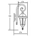 Настенный фонарь уличный ROMA S 95202S/18 Bl Oasis Light