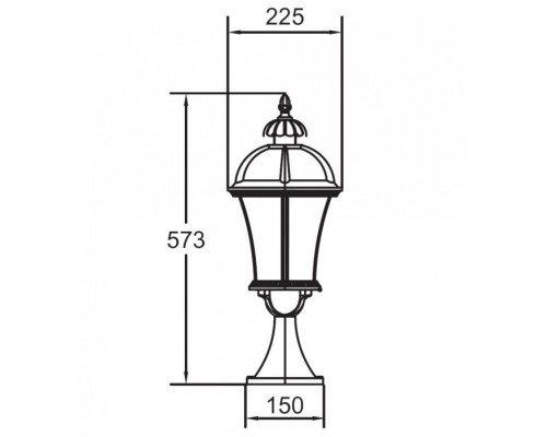 Наземный фонарь 95204L Bl Oasis Light Наземный фонарь 95204L Bl Oasis Light