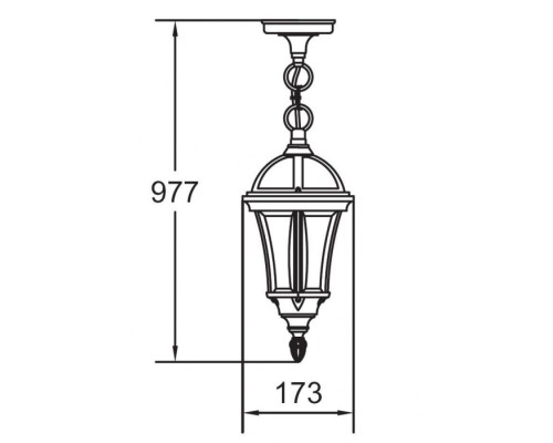 Уличный светильник подвесной 95205S Bl Oasis Light Уличный светильник подвесной 95205S Bl Oasis Light