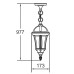 Уличный светильник подвесной 95205S Bl Oasis Light