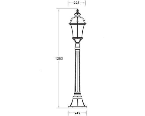 Наземный фонарь ROMA L 95207L W Oasis Light Наземный фонарь ROMA L 95207L W Oasis Light