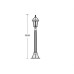 Наземный фонарь 95207S Bl Oasis Light