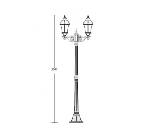 Наземный фонарь 95208LA Gb Oasis Light Наземный фонарь 95208LA Gb Oasis Light