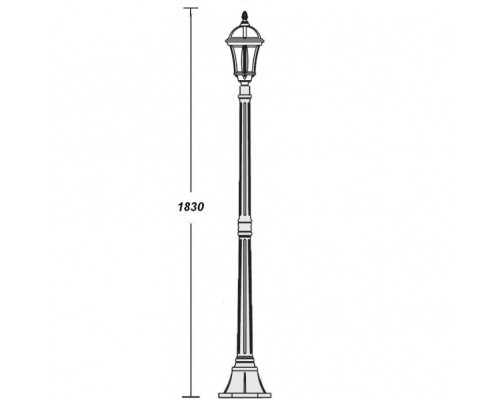 Наземный фонарь 95208S Bl Oasis Light Наземный фонарь 95208S Bl Oasis Light