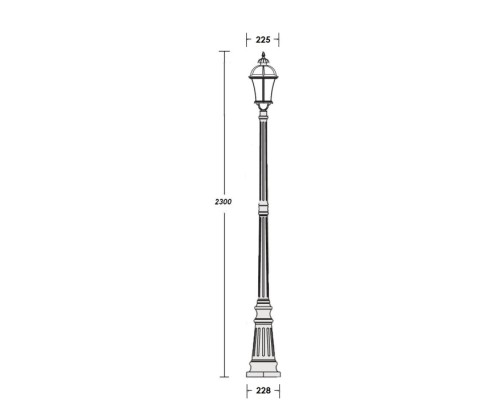Наземный фонарь ROMA L 95209L W Oasis Light Наземный фонарь ROMA L 95209L W Oasis Light