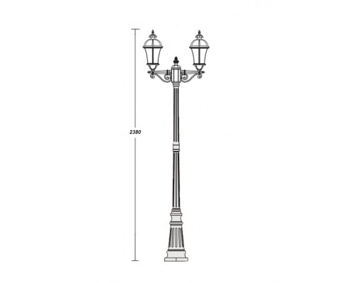 Наземный фонарь 95209LA Bl Oasis Light Наземный фонарь 95209LA Bl Oasis Light