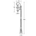 Наземный фонарь ROMA L 95209L/18 Bl Oasis Light