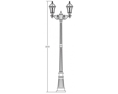 Наземный фонарь 95209SA Bl Oasis Light Наземный фонарь 95209SA Bl Oasis Light