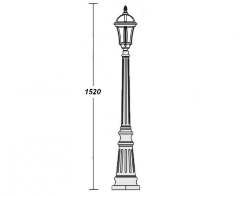 Наземный фонарь 95211S Bl Oasis Light Наземный фонарь 95211S Bl Oasis Light