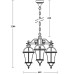 Уличный светильник подвесной ROMA L 95270L/3 Bl Oasis Light