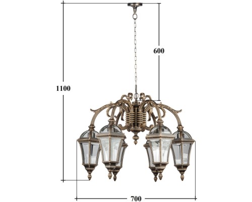 Уличный светильник подвесной ROMA S 95270S/6/16 GB Oasis Light Уличный светильник подвесной ROMA S 95270S/6/16 GB Oasis Light