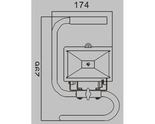 Прожектор уличный PROJEKTOR L-006 bl/yel Oasis Light Прожектор уличный PROJEKTOR L-006 bl/yel Oasis Light