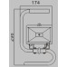 Прожектор уличный PROJEKTOR L-006 bl/yel Oasis Light