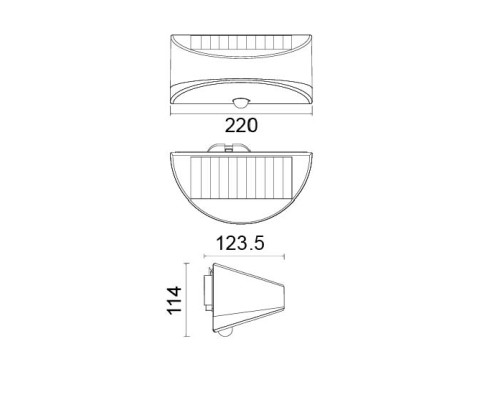 Настенный светильник уличный P9015 S Oasis Light Настенный светильник уличный P9015 S Oasis Light
