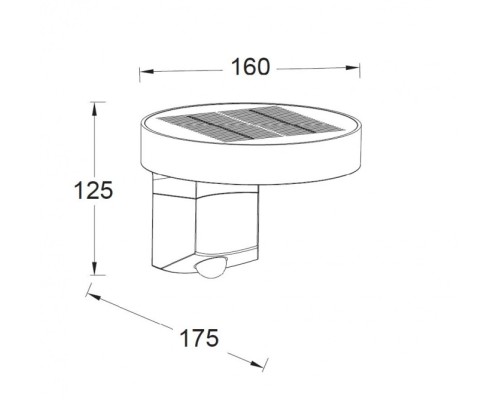 Настенный светильник уличный P9067-Pir Gr Oasis Light Настенный светильник уличный P9067-Pir Gr Oasis Light
