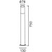 Наземный светильник INOX LED ST0082-750 SS Oasis Light