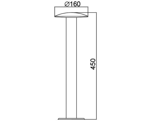 Наземный светильник INOX LED ST031002-450 SS Oasis Light Наземный светильник INOX LED ST031002-450 SS Oasis Light