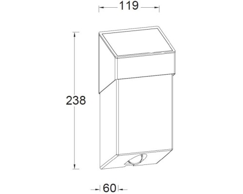 Настенный светильник уличный SOLAR ST9079 SS Oasis Light Настенный светильник уличный SOLAR ST9079 SS Oasis Light