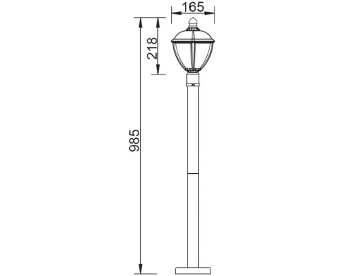 Наземный фонарь UNITE W12603-990 Bl Oasis Light Наземный фонарь UNITE W12603-990 Bl Oasis Light