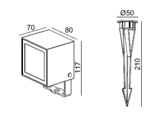 Прожектор уличный  W12639 Gr Oasis Light