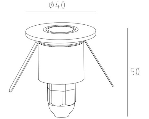 Встраиваемый светильник уличный Встраиваемые светильники c LED W12691 SS Oasis Light