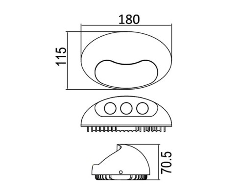 Настенный светильник уличный W1860 S Oasis Light Настенный светильник уличный W1860 S Oasis Light