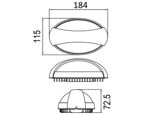 Архитектурная подсветка SIDNEY LED W1861 Gr Oasis Light Архитектурная подсветка SIDNEY LED W1861 Gr Oasis Light