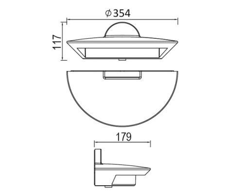 Настенный светильник уличный W1880L S Oasis Light Настенный светильник уличный W1880L S Oasis Light