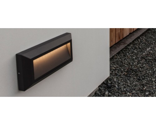 Настенный светильник уличный Встраиваемые светильники c LED W1916 Gr Oasis Light Настенный светильник уличный Встраиваемые светильники c LED W1916 Gr Oasis Light