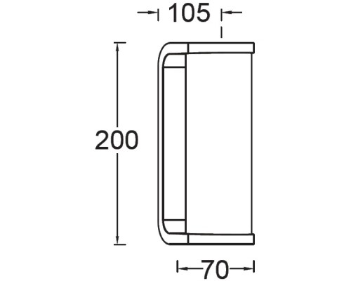 Настенный светильник уличный TUBE LED W1936 Gr Oasis Light Настенный светильник уличный TUBE LED W1936 Gr Oasis Light