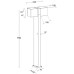Наземный фонарь TUBE LED W1938-2-750 Gr Oasis Light