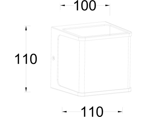 Настенный светильник уличный GEOMETRY W1970 Gr Oasis Light Настенный светильник уличный GEOMETRY W1970 Gr Oasis Light